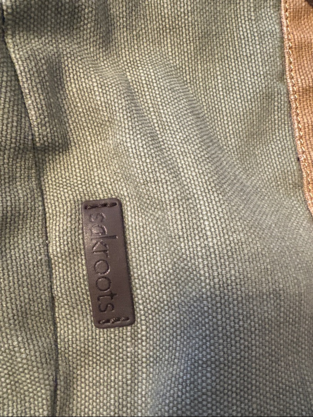 Sakroots Floral Print Crossbody in Olive, Tan & Brown - Picture 2 of 9